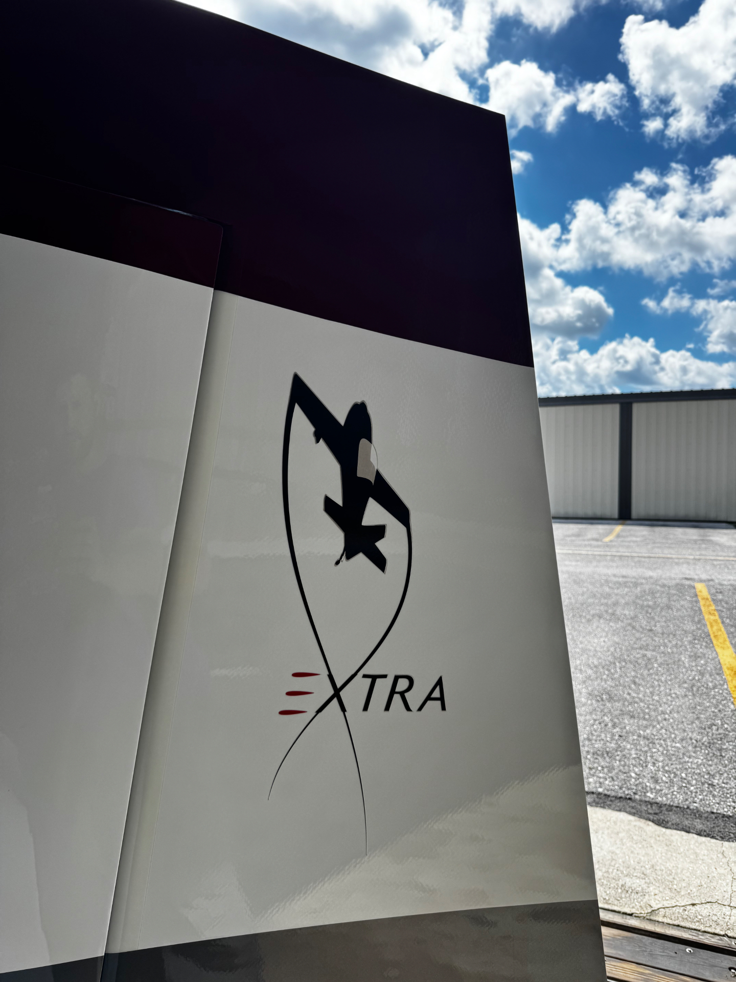Extra logo on the tail of N330EL